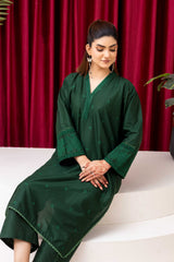 Emerald Green Embroidered 2-Piece Suit