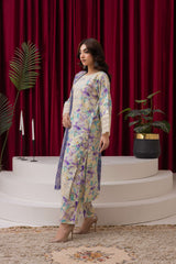 Pastel Floral 3-Piece Lawn Suit