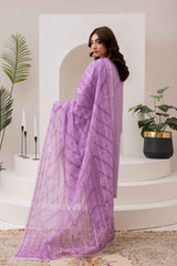 Lavender Embroidered 3-Piece Suit