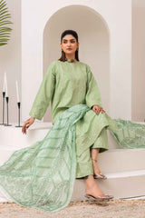 Mint Green Embroidered 3-Piece Suit