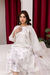 White Embroidered 3PC Suit