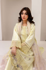 Lemon Embroidered 3PC Suit
