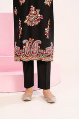 Black Lawn 2-Piece Embroidered Suit