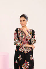 Black Lawn 2-Piece Embroidered Suit