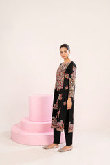 Black Lawn 2-Piece Embroidered Suit