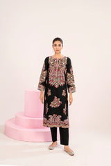 Black Lawn 2-Piece Embroidered Suit