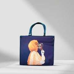 Black Hijabi Girl Tote Bag